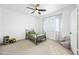 Cozy bedroom with a ceiling fan and neutral decor at 3743 W Wayne Ln, Anthem, AZ 85086