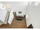 Dining room with hardwood floors and overhead view at 3743 W Wayne Ln, Anthem, AZ 85086