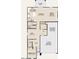 Two-story home floor plan showcasing a spacious layout with multiple bedrooms and a tandem garage at 47462 W Kenner Dr, Maricopa, AZ 85139