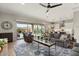 Bright living room with sliding doors leading to backyard access at 4892 N 205Th Dr, Buckeye, AZ 85396