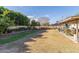 Landscaped backyard with a large grassy area and trees at 6433 W Cortez St, Glendale, AZ 85304