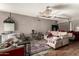 Finished basement with couches, small table and chairs at 6433 W Cortez St, Glendale, AZ 85304