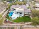 Aerial view of luxury home with pool and expansive backyard at 9655 N 130Th St, Scottsdale, AZ 85259