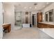 Luxurious bathroom with soaking tub and dual sinks at 9655 N 130Th St, Scottsdale, AZ 85259