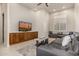 Gathering room with built-in media console and window seat at 9655 N 130Th St, Scottsdale, AZ 85259