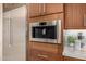 Built-in coffee maker in kitchen with stainless steel appliances at 9655 N 130Th St, Scottsdale, AZ 85259
