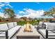 Relaxing patio with fire pit and comfortable seating at 9655 N 130Th St, Scottsdale, AZ 85259