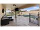 Covered patio with pool and backyard access at 10302 E Dolphin Ave, Mesa, AZ 85208