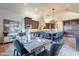 Kitchen dining area with large table perfect for entertaining at 10712 E Greythorn Dr, Scottsdale, AZ 85262