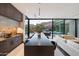 Modern kitchen with sleek cabinetry and stunning mountain views at 11952 E Casitas Del Rio Dr, Scottsdale, AZ 85255