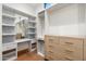 Bright walk-in closet with marble vanity and shelves at 11952 E Casitas Del Rio Dr, Scottsdale, AZ 85255