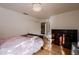 Bedroom with pink bedding and a large dresser at 12026 N 138Th St, Scottsdale, AZ 85259