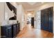 Elegant entryway with hardwood floors and a view to the living room at 12026 N 138Th St, Scottsdale, AZ 85259