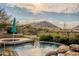 Spacious pool and patio with mountain views at 12026 N 138Th St, Scottsdale, AZ 85259