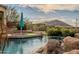 Luxury pool and spa with mountain views at 12026 N 138Th St, Scottsdale, AZ 85259