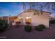 Landscaped backyard with desert landscaping at 13129 W Junipero Dr, Sun City West, AZ 85375