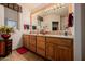 Spacious bathroom with double vanity and large mirror at 17022 E Player Ct, Fountain Hills, AZ 85268