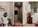 Bathroom featuring a walk-in shower and a stylish vanity at 17022 E Player Ct, Fountain Hills, AZ 85268