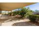 Covered patio with desert landscaping views at 17022 E Player Ct, Fountain Hills, AZ 85268