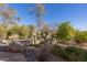 Landscaped backyard with desert plants and rocks at 17022 E Player Ct, Fountain Hills, AZ 85268