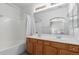 Clean bathroom with double vanity and a tub at 1718 W Colter St # 193, Phoenix, AZ 85015