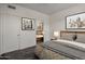 Cozy bedroom featuring a comfortable bed, neutral tones, and minimalist decorations at 19777 N 76Th St # 2292, Scottsdale, AZ 85255