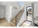 Bright entryway with staircase, wood floors, and modern design at 20684 E Natalie Way, Queen Creek, AZ 85142