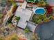 Aerial view of home, pool, and landscaped grounds at 2235 E Vista Ave, Phoenix, AZ 85020