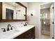 Bathroom boasts double vanity, and a separate shower at 2235 E Vista Ave, Phoenix, AZ 85020