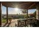 Covered patio with mountain views at 2235 E Vista Ave, Phoenix, AZ 85020