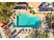 Aerial view of community pool and spa with surrounding lounge chairs at 23570 N 75Th N St, Scottsdale, AZ 85255