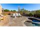 Inviting pool and spa area with comfortable lounge chairs at 24029 N 76Th Pl, Scottsdale, AZ 85255