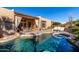 Stunning pool and spa surrounded by a large patio at 24029 N 76Th Pl, Scottsdale, AZ 85255