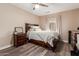 Charming bedroom with wood flooring and window view at 313 W Saddle Mountain Rd, Phoenix, AZ 85086