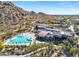 Resort-style pool and clubhouse with scenic mountain views at 33108 N 72Nd Way, Scottsdale, AZ 85266