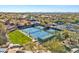 Aerial view of community tennis courts with surrounding landscape at 33108 N 72Nd Way, Scottsdale, AZ 85266