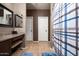 Main bathroom with double vanity and separate shower at 33610 N 26Th Ave, Phoenix, AZ 85085