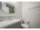 Updated bathroom with gray vanity and walk-in shower at 3491 N Arizona Ave # 54, Chandler, AZ 85225