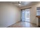 Dining area with sliding glass door leading to patio at 3491 N Arizona Ave # 54, Chandler, AZ 85225