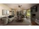 Living Room with fireplace, hardwood floors, and stylish furniture at 3601 N 48Th Way, Phoenix, AZ 85018