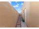 Private backyard access with brick pathway and storage at 37222 N Tom Darlington Dr # 2, Carefree, AZ 85377