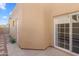 Private backyard access with brick pathway and storage at 37222 N Tom Darlington Dr # 2, Carefree, AZ 85377