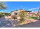 Landscaped backyard with gravel and shrubs at 42521 W Sea Eagle Dr, Maricopa, AZ 85138