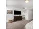 Modern bedroom with large TV and ample closet space at 4808 N 24Th St # 921, Phoenix, AZ 85016