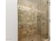 Clean shower with glass enclosure and tiled walls at 4808 N 24Th St # 921, Phoenix, AZ 85016