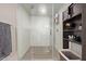 Spacious walk-in shower with glass enclosure at 535 W Thomas Rd # 208, Phoenix, AZ 85013