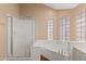 Spa-like bathroom with soaking tub and walk-in shower at 5534 N 15Th St, Phoenix, AZ 85014