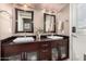 Elegant bathroom with double vanity and modern fixtures at 5818 N 45Th St, Phoenix, AZ 85018