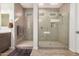 Large walk-in shower with tiled walls and glass enclosure at 6608 N Cima Vista Dr, Casa Grande, AZ 85194