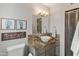 Bathroom with granite countertop and modern sink at 6627 N 16Th Dr, Phoenix, AZ 85015